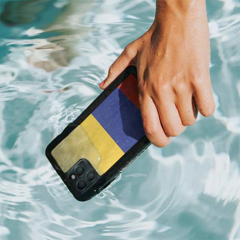Colombia Flag Distressed iPhone 11 Pro Max Waterproof Case
